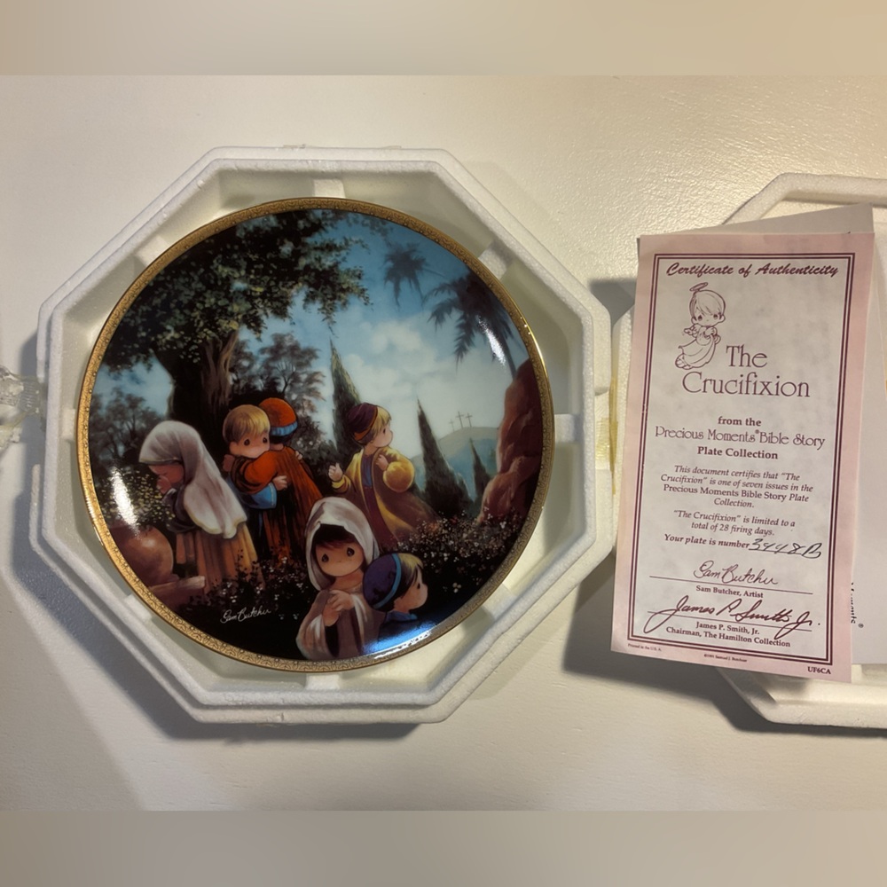Precious Moments collectible plate